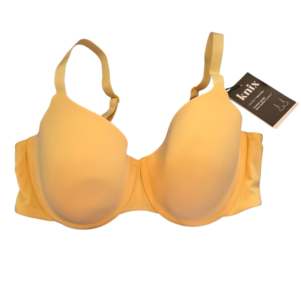 Knix Sunlit Yellow Free Flex Demi Bra Size 40E